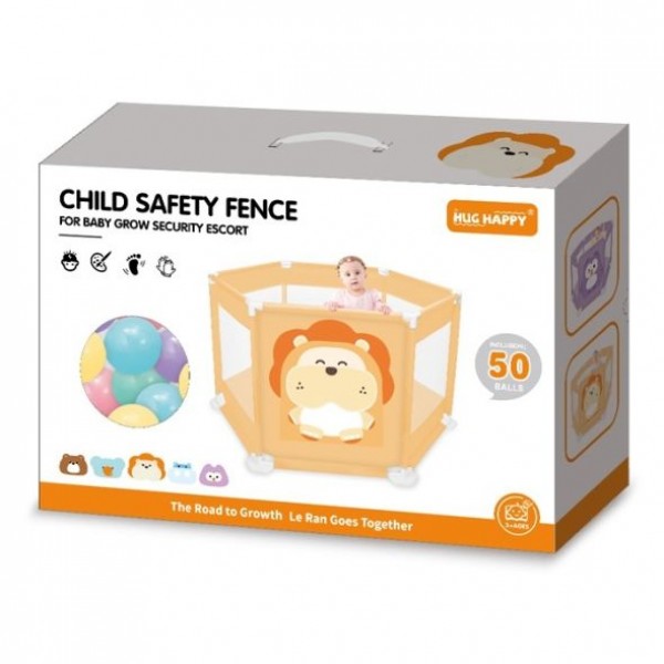 Бебешка кошара за игра Azaria с 50 топки