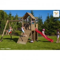 Fungoo 03005 CAROL 3 детска площадка с пързалка и люлка Fungoo 03005 CAROL 3 детска площадка с пързалка и люлка