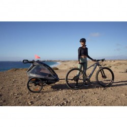 Бебешка лятна количка триколка Lionelo Cama 2в1, тип ремарке за велосипед