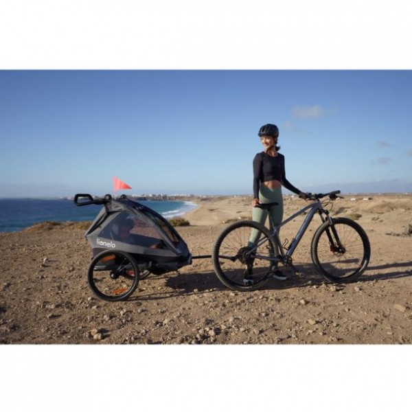 Бебешка лятна количка триколка Lionelo Cama 2в1, тип ремарке за велосипед