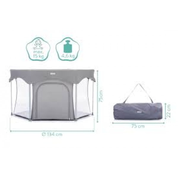 Fillikid Playpen Athen шестоъгълна, сгъваема кошара за игра