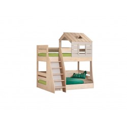 Двуетажно детско легло MY HOUSE - ляво или дясно 