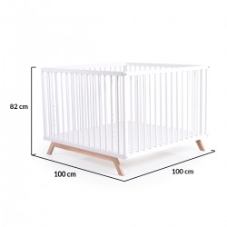 ДЪРВЕНА КОШАРА ЗА ИГРА DINO БЯЛ