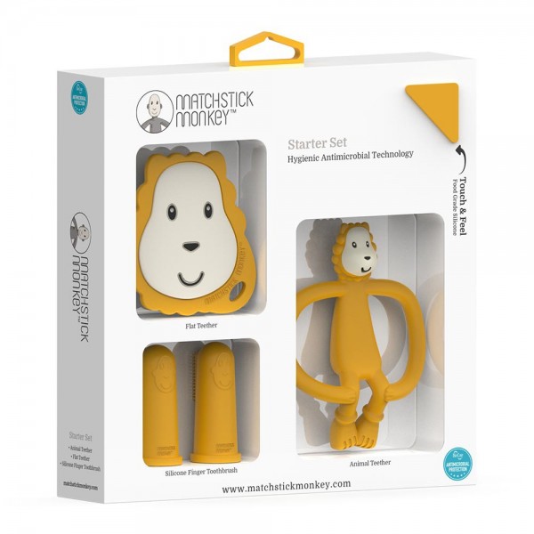 Teething Starter Set комплект силиконови чесалки с антимикробна технология