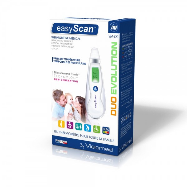 Термометър за ухо и чело EasyScan Duo Evolution