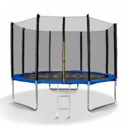 Детски батут с външна мрежа 10FT (305 см) и стълба