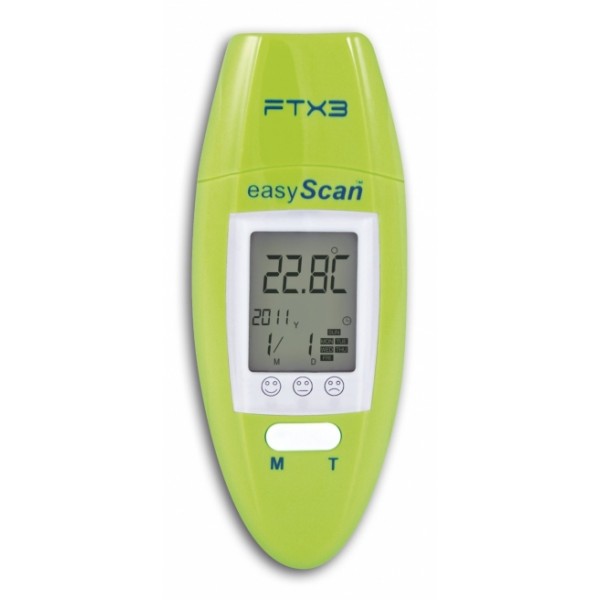 Термометър за ухо и чело EasyScan - зелен с функция говор 